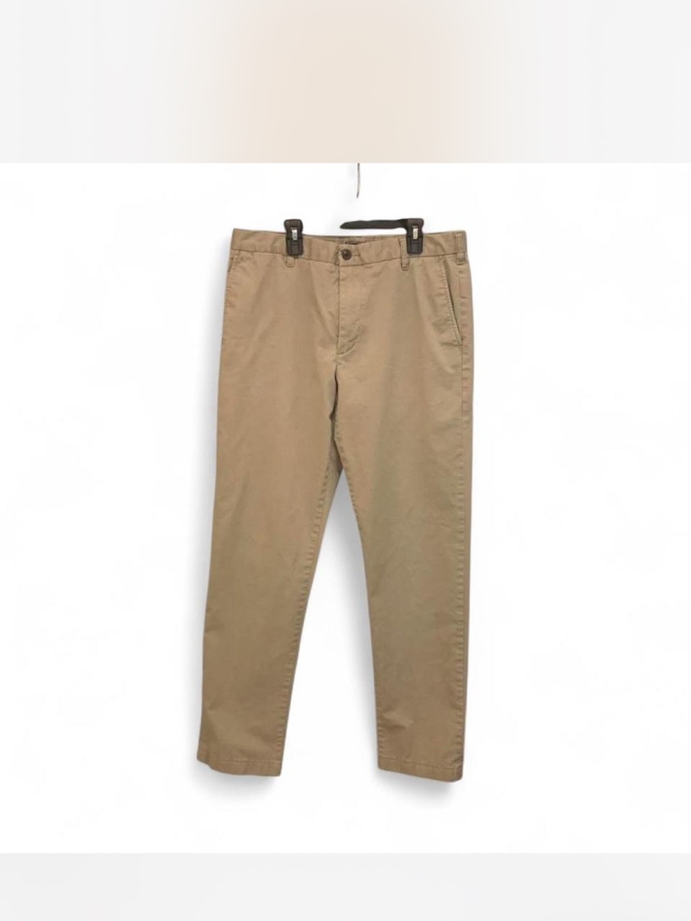 Mens Lands' End  Khaki Straight-Leg Chinos size 34x32